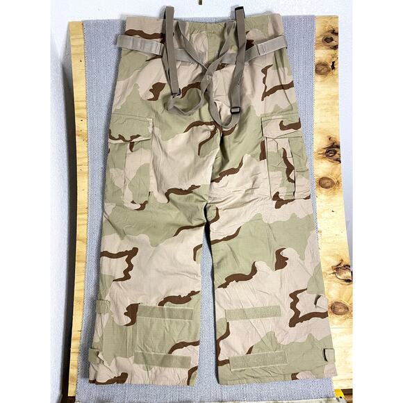 Military Chemical Protective Pants Men Large/Regular Suspenders Chocolate Camo - Picture 8 of 14